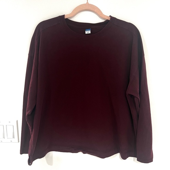 Old Navy 100% Cotton Crew Neck Long Sleeve T-Shirt Women’s Sz XL - Picture 2 of 9